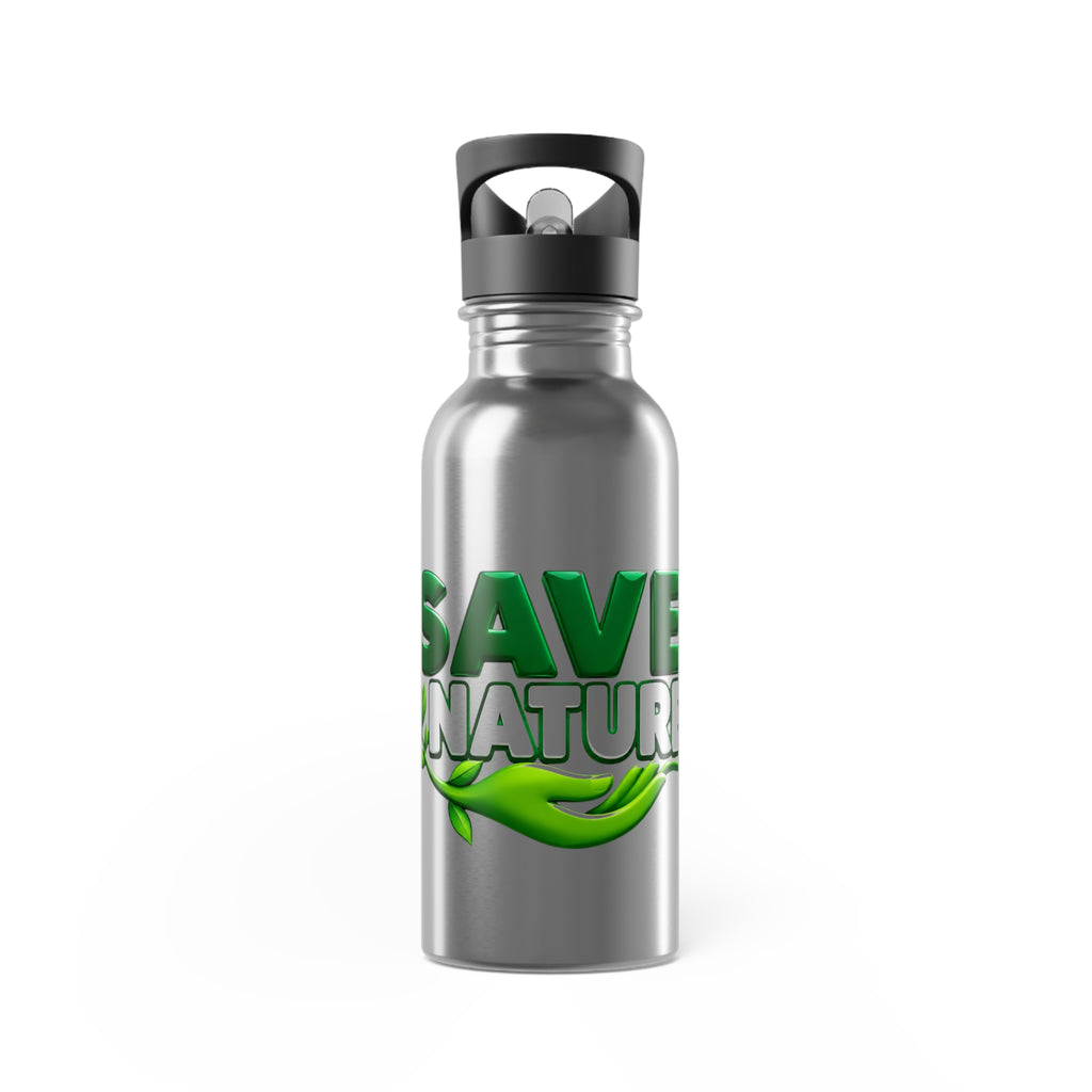 Save Nature 20oz Stainless Steel Water Bottle with Straw — Eco-Friendly Reusable Bottle